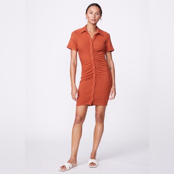 Monrow Supersoft Polo Shirtdress from Revolve - Picture 1 of 8
